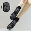 Boneless Custom Logo Grip Barre Trampoline Socks Pilates Non Slip Yoga Socks Compression Cotton Tube Ankle  Socks