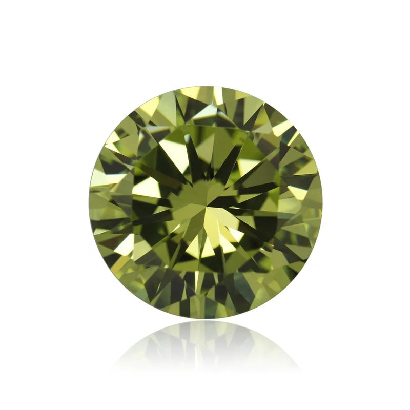 Zuanfa Color Gemstone Round Color CZ Big Size Cubic Zirconia