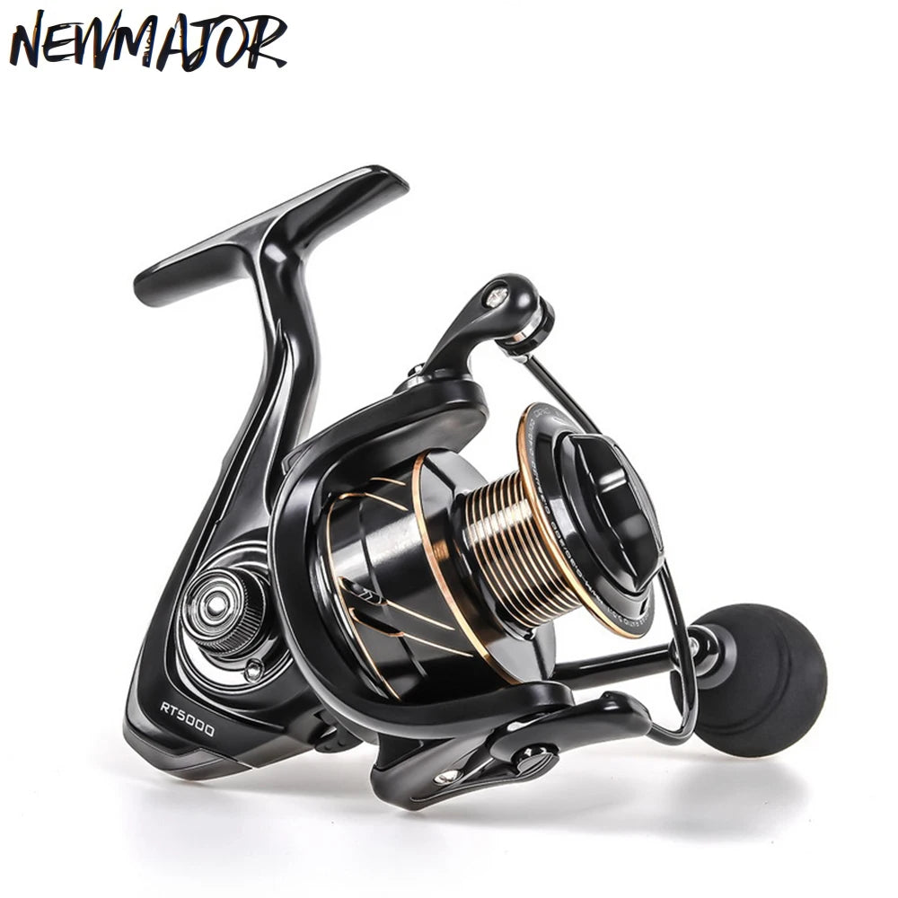 NEWMAJOR 1000-5000 Left Hand Use Spinning Fishing Reel 5.5-7.5kg 5.5:1 13+1BB Stream Fishing Durable Metal Plastic Construction
