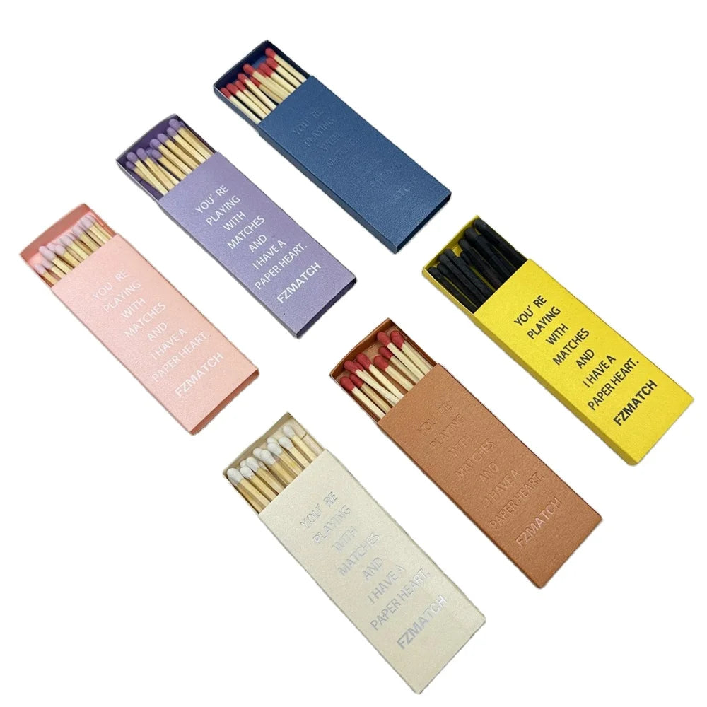 Custom Logo Printed Durable Matchbox Branded Safety Box Matches Eco Friendly Classic Stick Matches for Hotel Bar Restaurant MegaBDM
