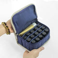 Portable Essential Oil Storage Bag Waterproof Shockproof Multi - Grid Organizer Case for 5 - 15ml Bottles Cosmetic Storage Pouch