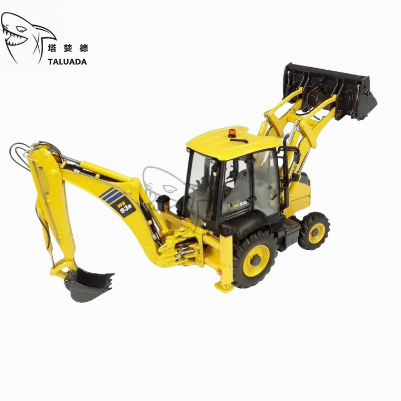 TALUADA Komatsu UNIVERSAL HOBBIES UH8142 WB93R-8 Alloy 1:50 Scale Wheel Forklift Loader Model