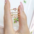 SC Cute Butterfly Finger Rings Gold Plated Butterfly CZ Rings Heart Bear Butterfly Flower Layered Zircon Ring for Women