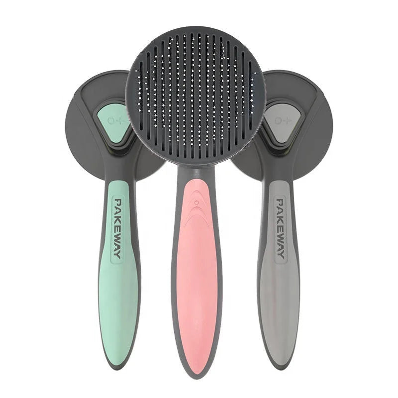 Factory Wholesale Automatic Cleaning Buckle Pet Cleaning Grooming Products Pet Comb Pet Grooming Remove Dog Cat Hair Brush