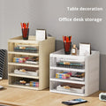Modern PP Sustainable Juming Office Organizer Cosmetics Storage Box Skincare Foldable 2-Layer