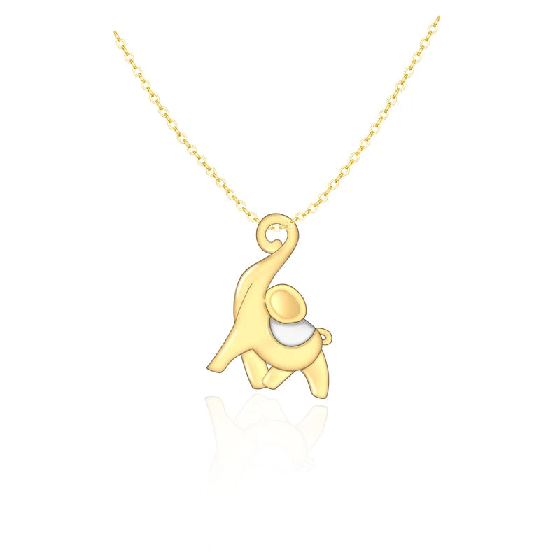 Custom Gold Plated Jewellery 925 Silver Animal Elephant Pendant for Men Necklace