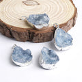 HZ China Good druzy pendant agate electroplate small geode pendants