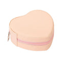 Romantic Life Heart-Shaped Wedding Ring Jewelry Box Flocking Velvet Storage Box for Holiday Gift Made of PC Material