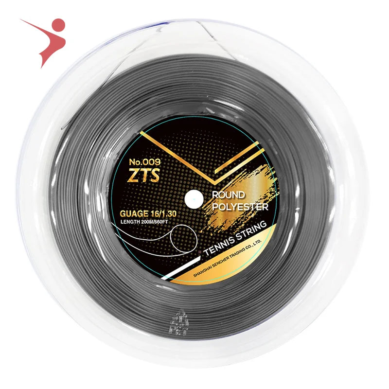 Good 1.3 mm Durable Disc Type Tennis Stringmuti-color 200m Long Training Stringhard Polyester Material Tennis Racket String MegaBDM