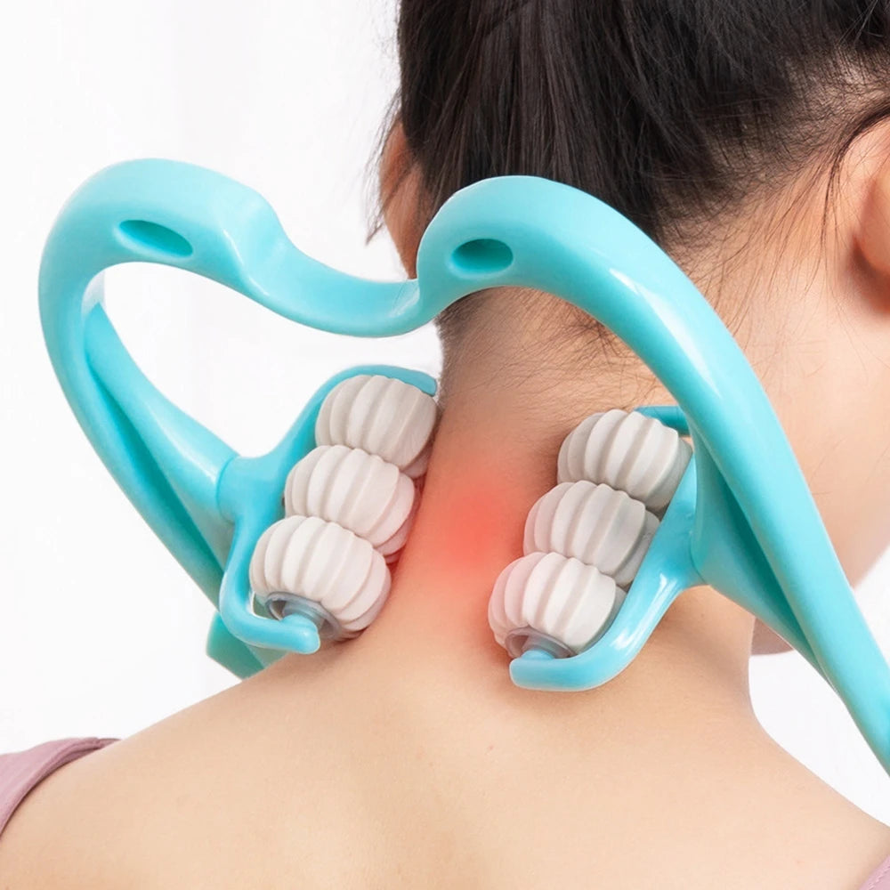 Wholesale Neck Massager Manual 6 Ball Cervical Handheld Dual Pressure Point Neck Massager