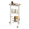 Wall Mounted Stainless Steel 4 Mode Towel Warmer Rack with Modern Design for Bathroom Electric Heated