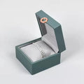 Square Style Luxury Mens Black Jewelry Box Bracelet Chain and Watch Leather Soft Inner Pillow Design Store for Home