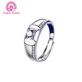 Men's Engagement Rings 0.5ct 1ct 6.5mm Diamond Stone Wedding Silver Moissanite Mens Ring