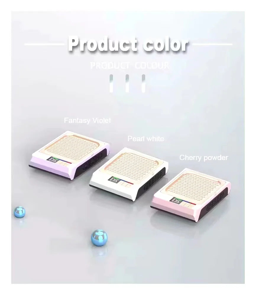 Professional Cordless Rechargeable Vacuum Nail Dryer Strong Brushless Motor Manicure Salon Portable Nail Dust Collector Ware