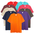 AI-MICH Unisex 100% Cotton Tshirt Summer Casual Short Sleeve Custom Logo Wholesale Good Quality Solid Neck Fit Plain Design