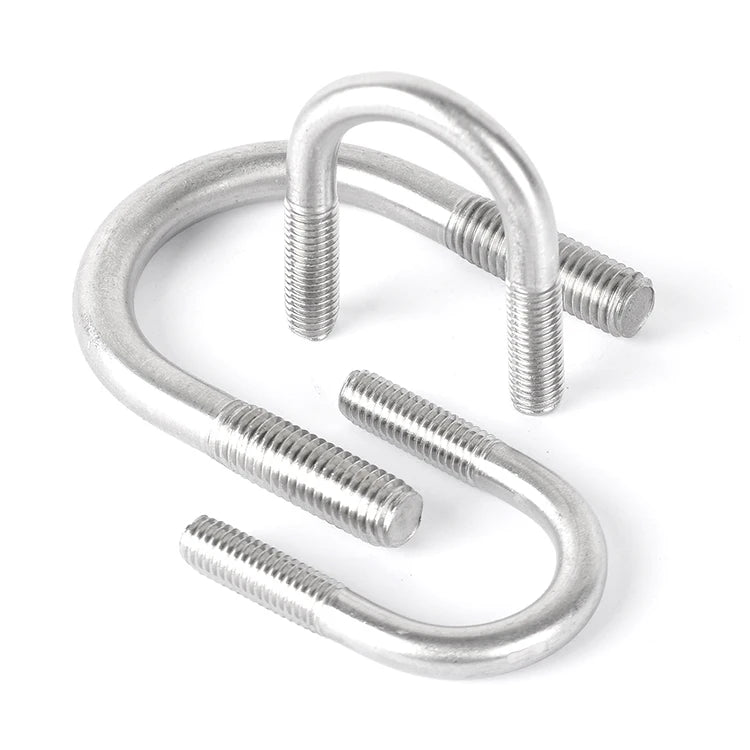 New Arrival M10 U-Bolt 316 Stainless Steel with Plates Plain Finish U-Bolt Machine Screw for Plastic Injection New Arrival