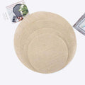 Printable Natural Burlap Paper Pad Rectangle Round Laminated Burlap Sheet Jute Paper for Burlap Prints
