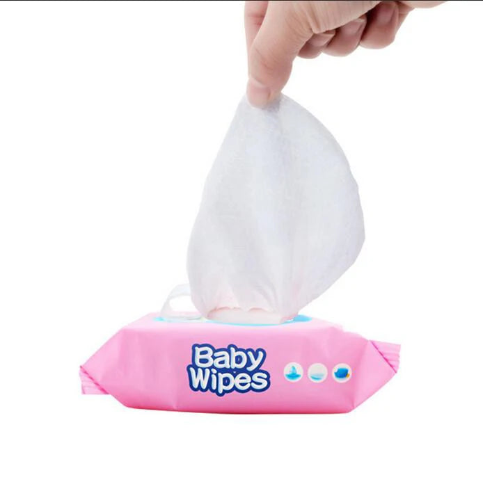Organic Cotton Baby Diaper Wet Wipes Hydrophilic Spunlace Nonwoven Fabric with Dobby Pattern for Boys