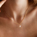 Designer 18K Gold Plated Stainless Steel Jewelry Set Necklaces Bracelet Tarnish Free Dainty Pearl Pendant Necklace for Women