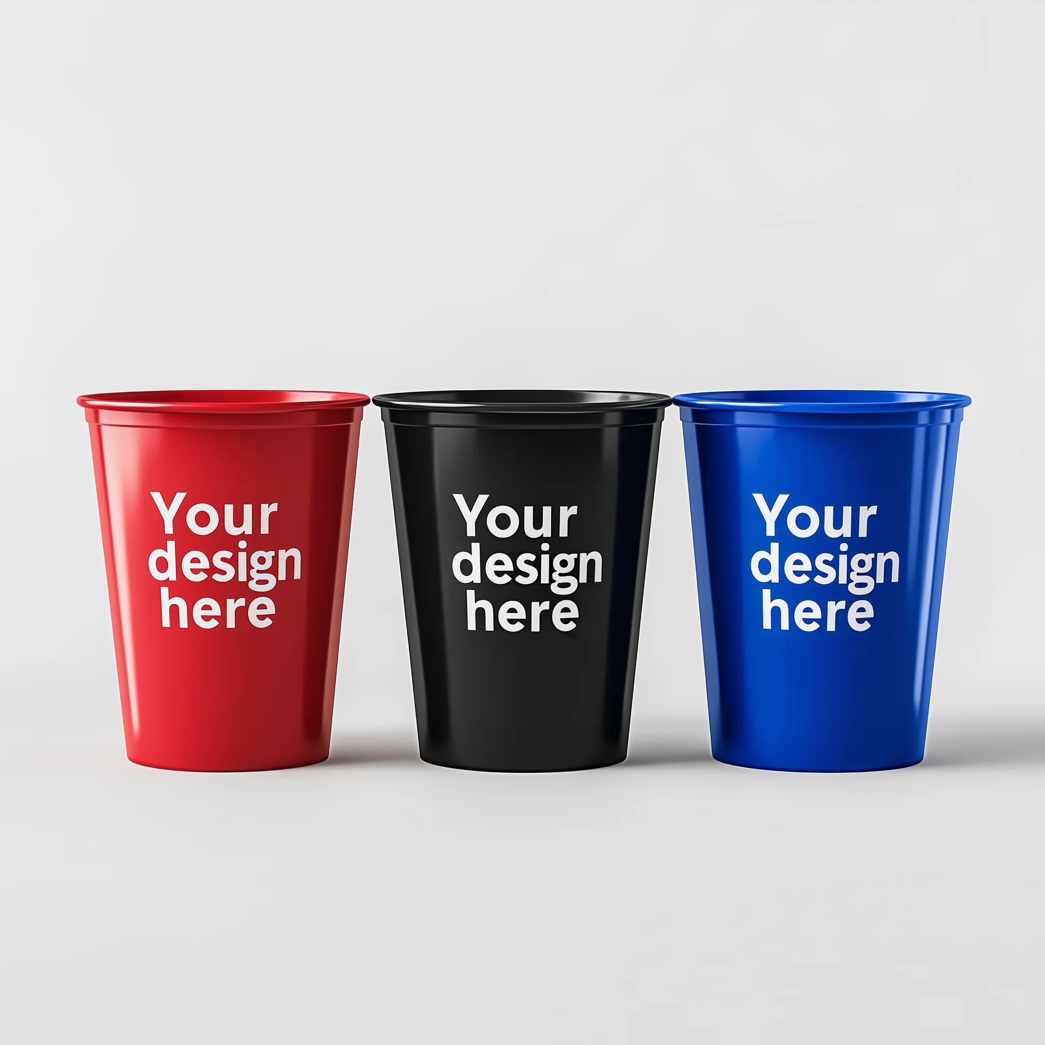 Low MOQ Customizable 12oz Stock Reusable Stadium Marketing Cups for Wedding Event & Promotional Use