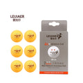 LEIJIAER International Tournament ITTF Approved ABS Plastic White Wih Seamed 40+  2 Star Table Tennis Balls