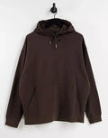 New Arrival Custom Men's Embroidered Sweatshirt Brown 80% Cotton 20% Polyester Hoodies for Autumn Season Solid Pattern