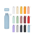 Custom Black Vacuum Insulated Thermal Flask Metal Double Wall Stainless Steel Hot Water Bottle Vacuum Drinking Bottle With Logo