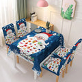 Wholesale Rectangle Christmas Bell Table Cloth and Chair Cloth for Outdoor and Indoor Xmax Party Use
