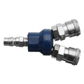 Meixiu HL2504291031 2 Way Low Pressure Quick Connector 0.90" Air Compressor Manifold Multi Hose Coupler Fitting Pneumatic Tools