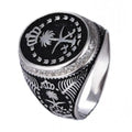 BOCAI S925 Retro Tree Life Pattern Micro Zircon Inlaid Sterling Silver Rings Fashion Jewelry Wholesale for Men Women for Gifts