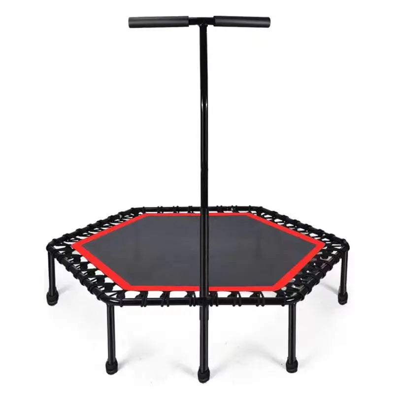 Fitness Mini Indoor/Outdoor Trampoline for Children & Girls with Adjustable Foam Handle Durable & Safe