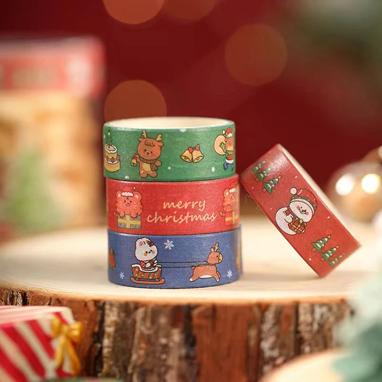 Custom Printing Cute Christmas Washi Paper Tape Customized Printed Washi Tape for Scrapbooking