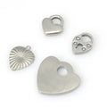 Heart-Shaped Love Lock DIY Stainless Steel Jewelry Accessory for Necklace & Bracelet Premium Findings & Components