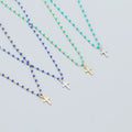 BASQUESUN Factory New European and American Light Luxury S925 Pure Silver INS Stacked Cross Inlaid Zircon Design Charm Necklace