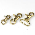 Solid Brass Trigger Clips Swivel Snap Hook Keychain Hook Lobster Clasps