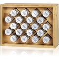 Airtight Kitchen Food Storage Box Square Glass Jars Set Glass Food Containers with Bamboo Lids