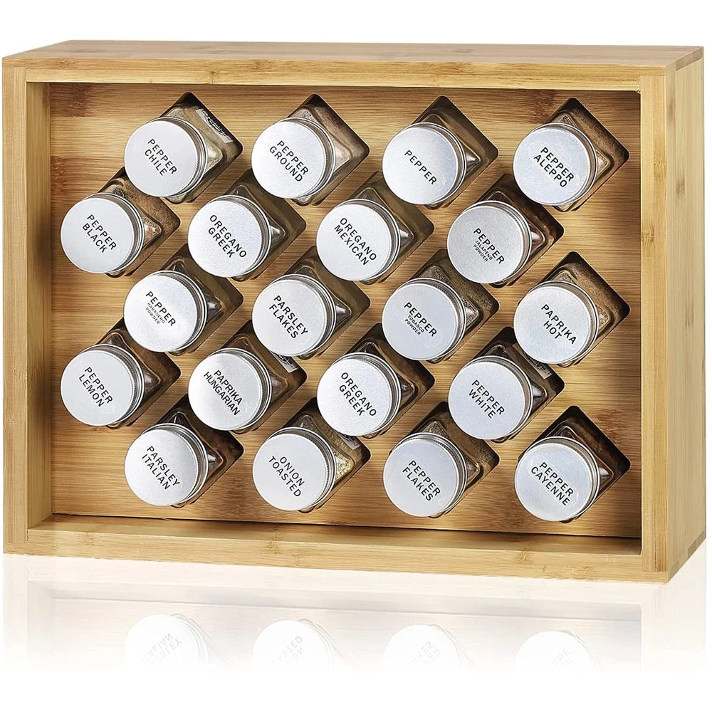 Airtight Kitchen Food Storage Box Square Glass Jars Set Glass Food Containers with Bamboo Lids