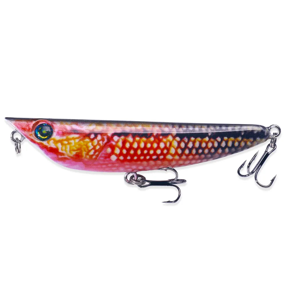 3D Printed Pencil Fishing Bionic Lifelike Pencil Fishing Lure Bait Bass Lure 8.5CM-8.3G Sinking Pencil Minnow Lure