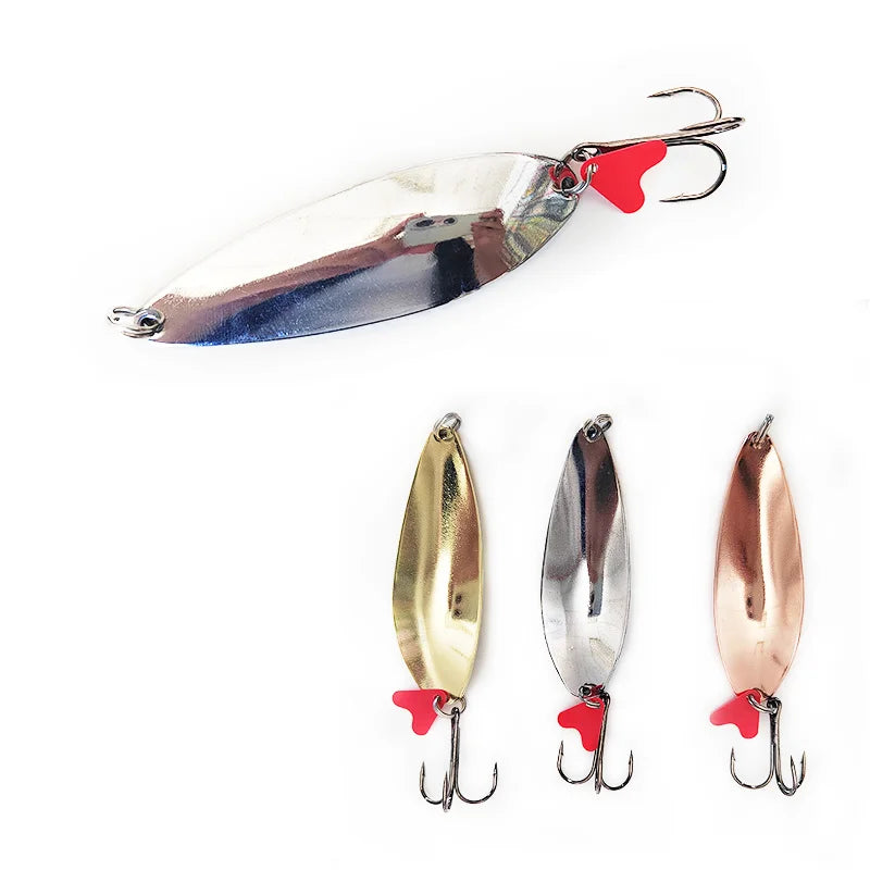 MISTER LURE OEM High Quality 85mm 28g Spoon Fishing Lure Manufacturing Metal Saltwater Long Cast Spoon Fishing Lure