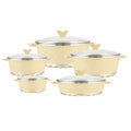 Conjuntos De Panelas Non Stick Aluminium Casserole Granite Coating 10PCS Dessini Aluminum Cooking Pots Cookware Set