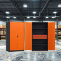 Customizable 2-Door Metal Tall Cabinet for Garage Steel Tool Cabinets with Two Drawers-OEM Support
