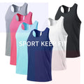 Men's Plus Size I-Shaped Sleeveless Vest Quick Dry Breathable Polyester Sports & Outdoor Fitness Workout Vest Formal Style