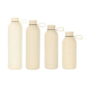 Wholesale Custom Logo 500 ML Rubber Paint Insulated Stainless Steel Sports Water Bottle With Silicone Handle