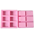 Enjoyable Handmade Silicone Soap Made  6 Holes 3D Flower Animal Picture Soap Making Mold Rectangular Oval  Silicone Mold
