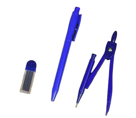 Compass Divider Math Geometry Set With Ruler Pencil in Plastic Box School Children Gift Box Promotional Stationary Items HXY056