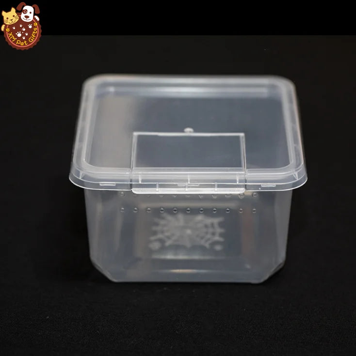 11x11x7cm Reptile Plastic PP PVC Breeding Feeding Box Hot Sale Special Design Plastic Reptile Cage