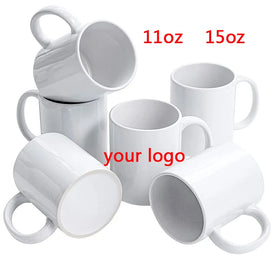 Top Quality Grade a 15oz White Coffee Cup Sublimation Ceramic Mug