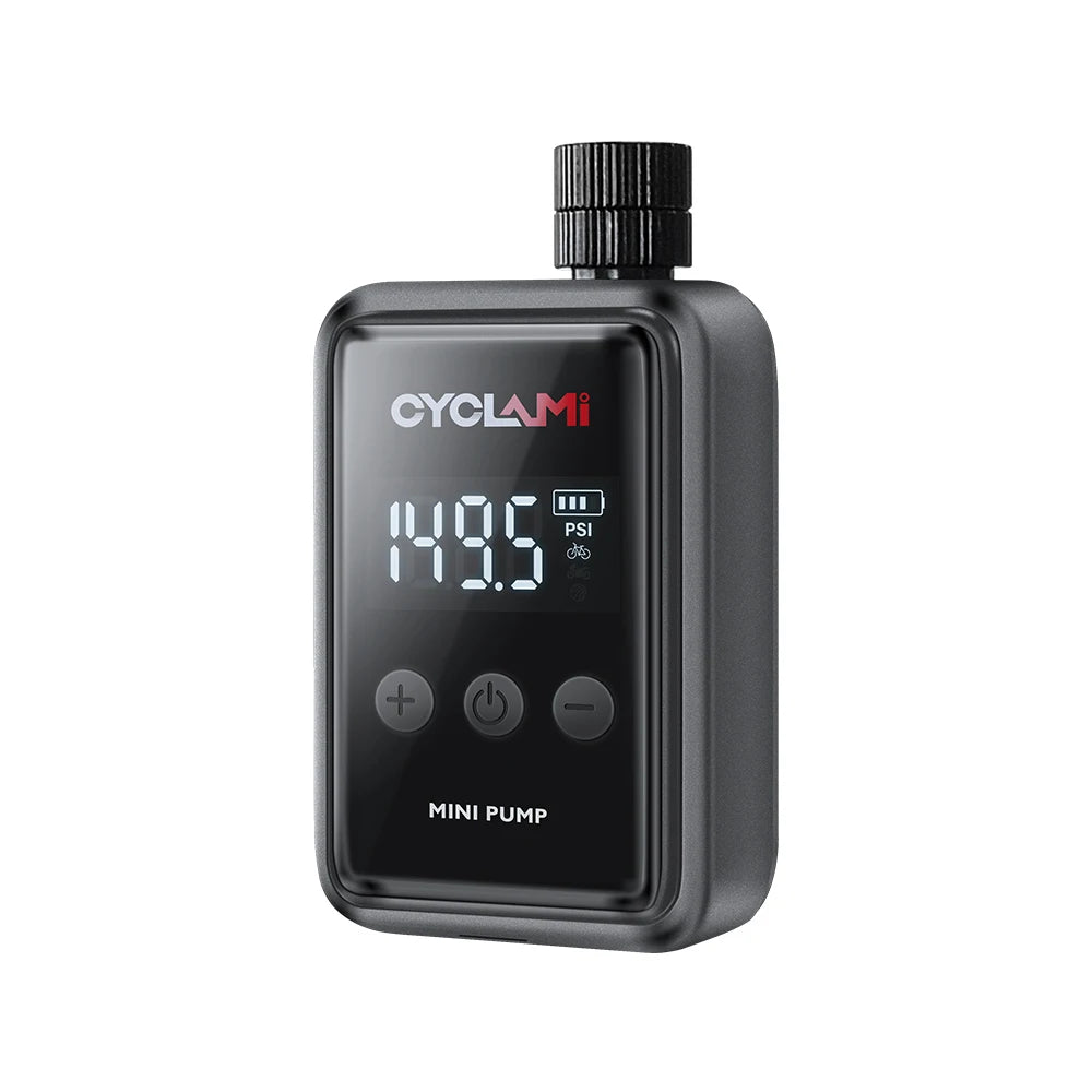 CYCLAMI 150 PSI Electric Portable Bike Pump Mini Bicycle Tires Inflator Air Compressor for Bike Inflating