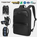 Tigernu Hot Sale Large Capacity Laptop Leather Backpack Lightweight Waterproof Daily Business Commuting Backpack for Men