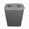 Modern Rectangle Portable Large Multifunction Eco-Friendly Fabric Beverage Storage Basket with Lid